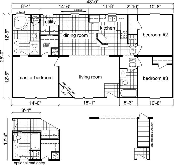 log cabin floor plans under 1200 sq ft